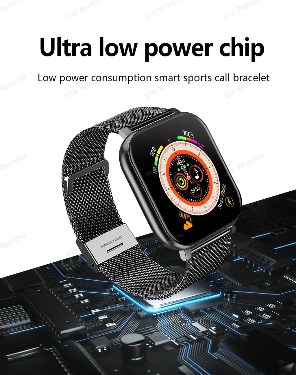 20226 Nuevo reloj inteligente de 1,83 pulgadas Notificaciones de llamadas Monitoreo del sueño Seguimiento de actividad Reloj inteligente Compatible con Android e iOS