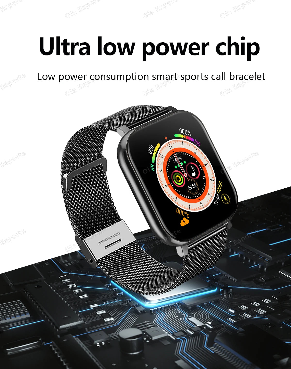 20226 Nuevo reloj inteligente de 1,83 pulgadas Notificaciones de llamadas Monitoreo del sueño Seguimiento de actividad Reloj inteligente Compatible con Android e iOS