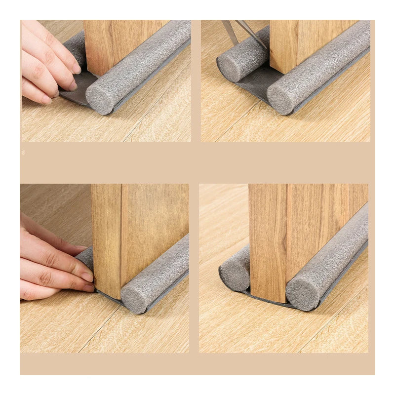 Tapón de tira de sellado inferior de puerta Flexible, protector de burlete para puerta, bloqueador de polvo y viento, tapón sellador, sello de puerta, superventas