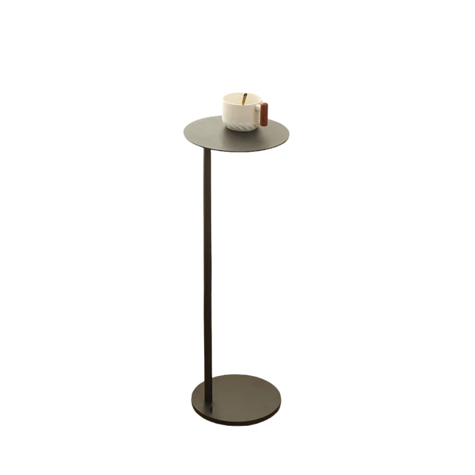 Mesa auxiliar de estilo nórdico, sofá redondo pequeño de café escandinavo, muebles compactos con acento para sala de estar, mesita de noche minimalista para apartamentos