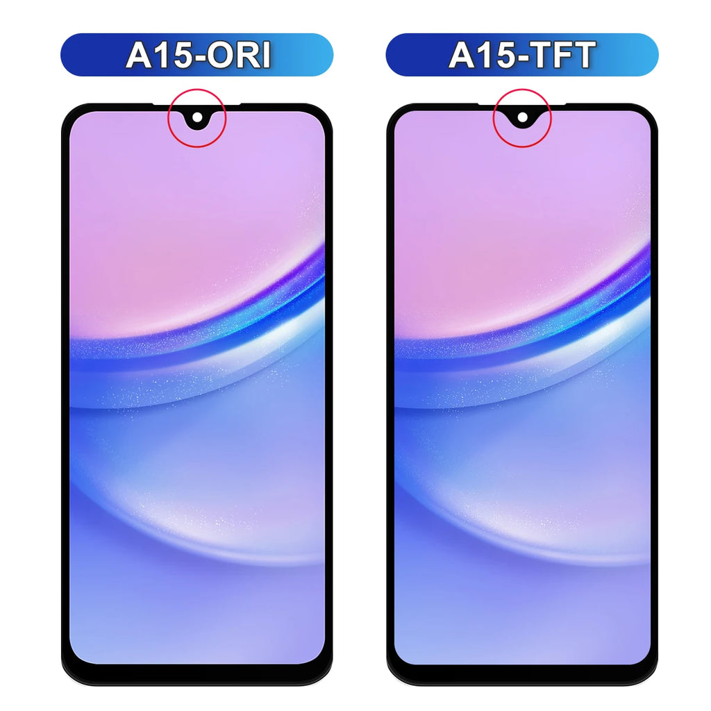 Pantalla A15 para Samsung A15 A155F A155M pantalla LCD MONTAJE DE digitalizador con pantalla táctil para Samsung A15 A156B A156E pantalla de visualización