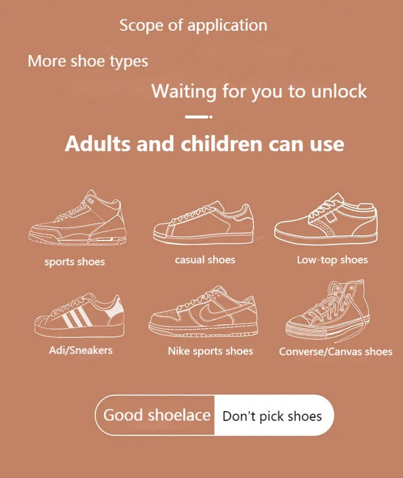 Cordones Elásticos para Zapatillas, Cordones Planos de Algodón, Cordones con Hebilla Magnética Mejorada, Cordones sin Atar para Niños y Adultos