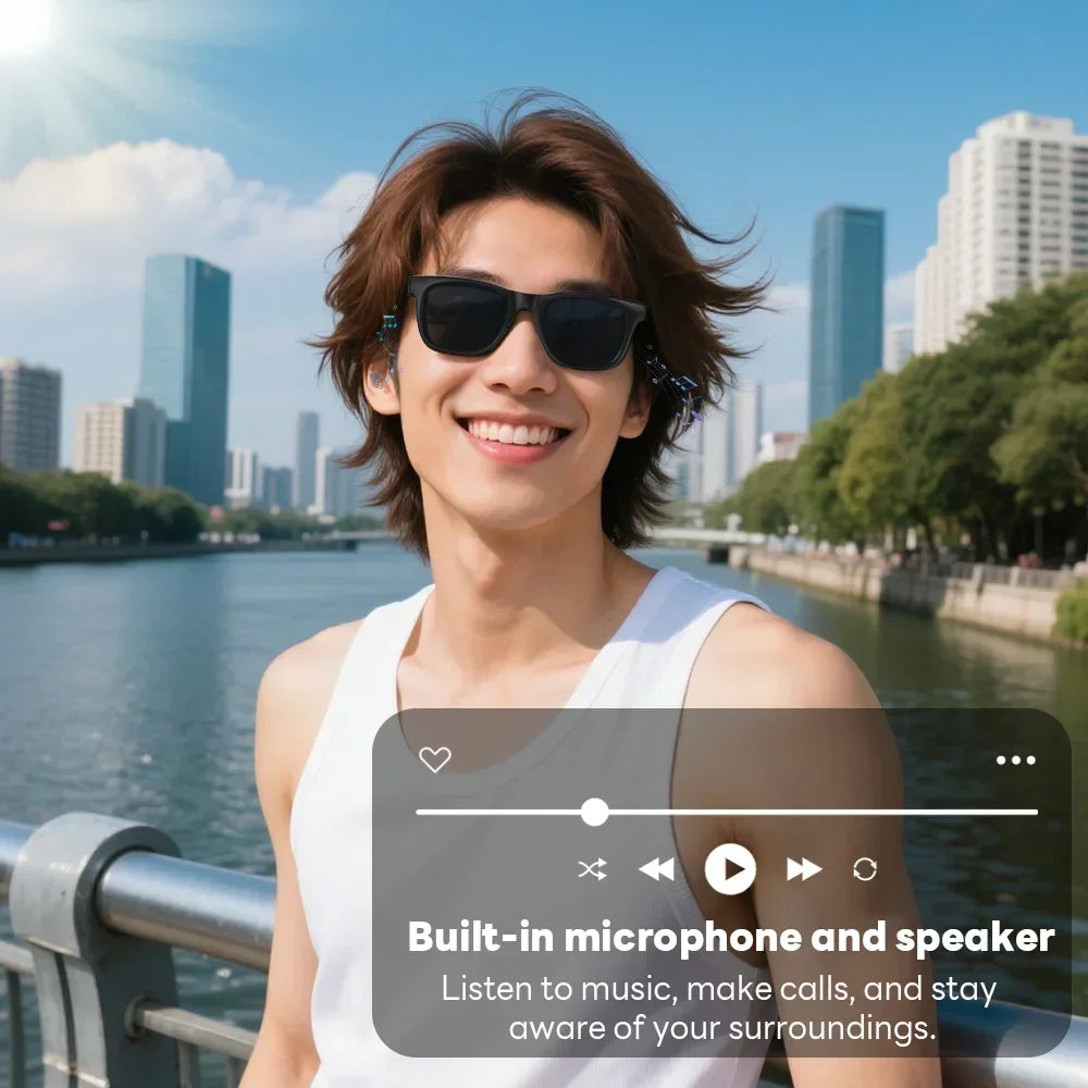 Lentes Inteligentes con IA Lenovo 2026, Nuevas, con Control Táctil 8K, Grabación de Fotos y Vídeos, Traductor, Asistente de Voz, Bluetooth, Inalámbricas