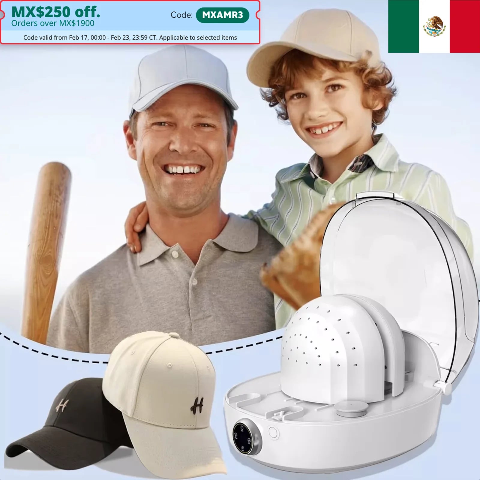 Máquina automática de cuidado de gorros para planchar y secar, restaurar el sombrero/gorro Misshapen, forma natural con vapor y viento frío y caliente