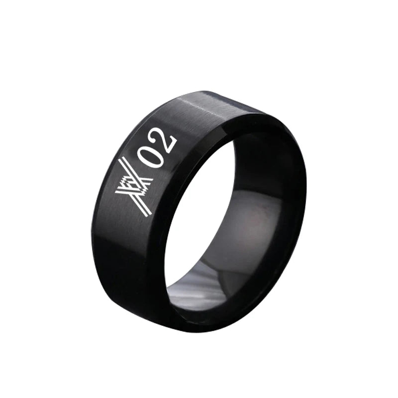 Anillo de Acero Inoxidable con Grabado de Anime Darling in the Franxx, Personalizado para Hombres y Mujeres, Unisex, Regalo de Joyería