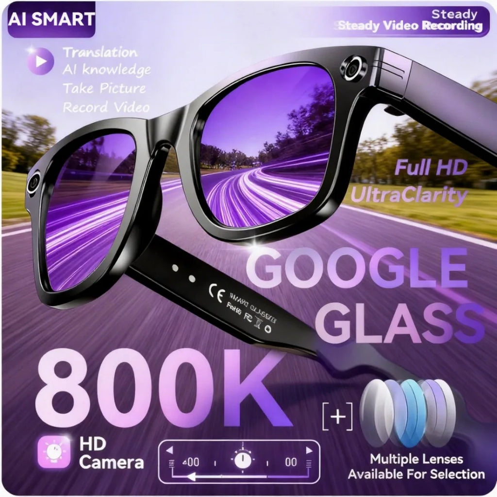 Gafas Inteligentes 2026 Nueva Versión con Cámara, Grabación de Video, Reconocimiento de Fotos por IA, Llamadas Bluetooth, Traducción de Voz, Gafas de Sol para Hombre