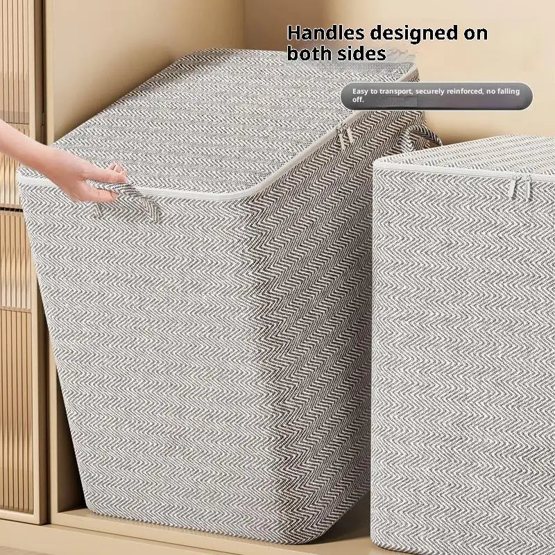 Caja de almacenamiento de ropa de gran tamaño con cubierta, cesta de lavandería grande, bolsa organizadora para bebé, plegable