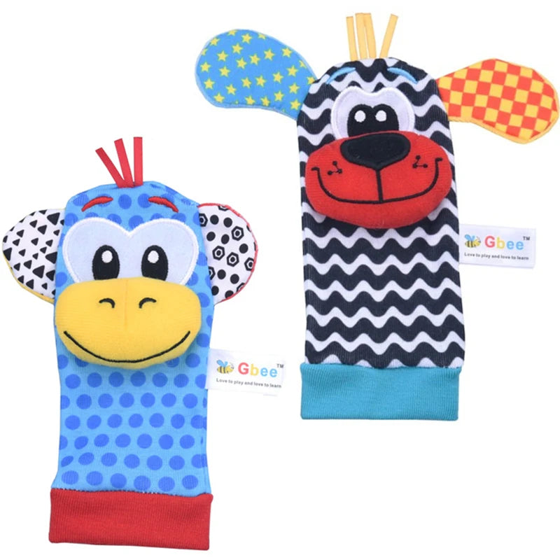 Juguetes de animales de peluche para bebés, sonajeros de muñeca, sonajeros para recién nacidos, juguetes para hacer sonidos, sonajero para bebés de 0 a 12 meses