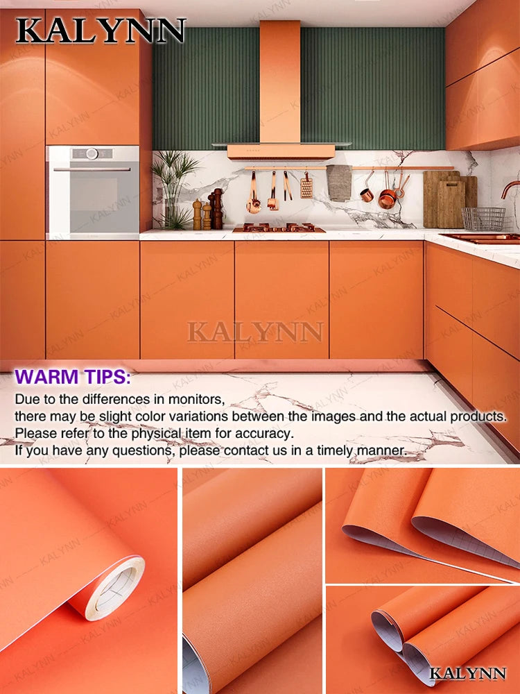 Papel tapiz impermeable de Color sólido, autoadhesivo para habitación, armario blanco y negro, pegatina de pared mate para muebles de cocina, ancho personalizable