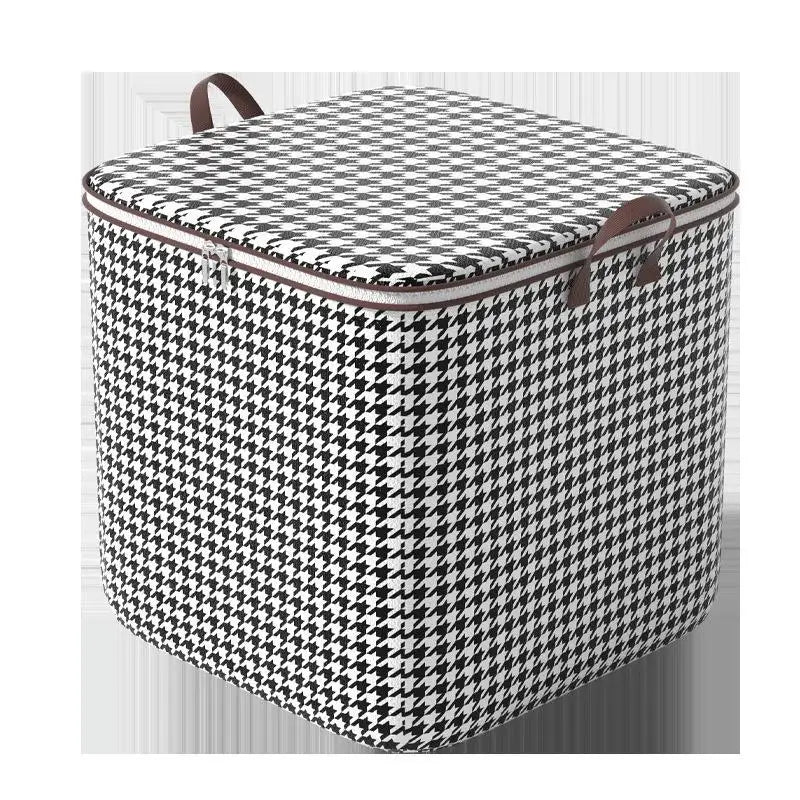 Caja de almacenamiento de ropa de gran tamaño con cubierta, cesta de lavandería grande, bolsa organizadora para bebé, plegable