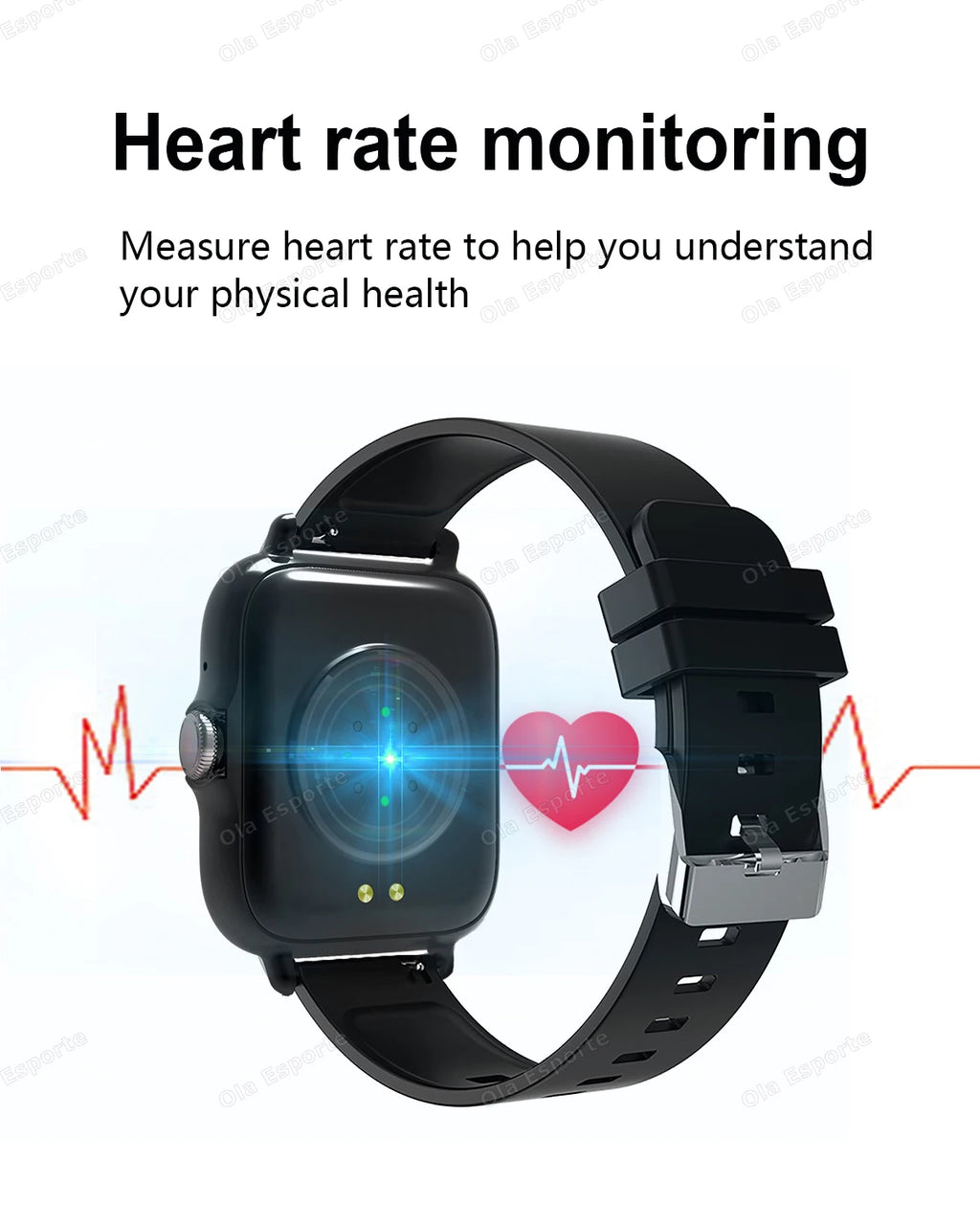 20226 Nuevo reloj inteligente de 1,83 pulgadas Notificaciones de llamadas Monitoreo del sueño Seguimiento de actividad Reloj inteligente Compatible con Android e iOS