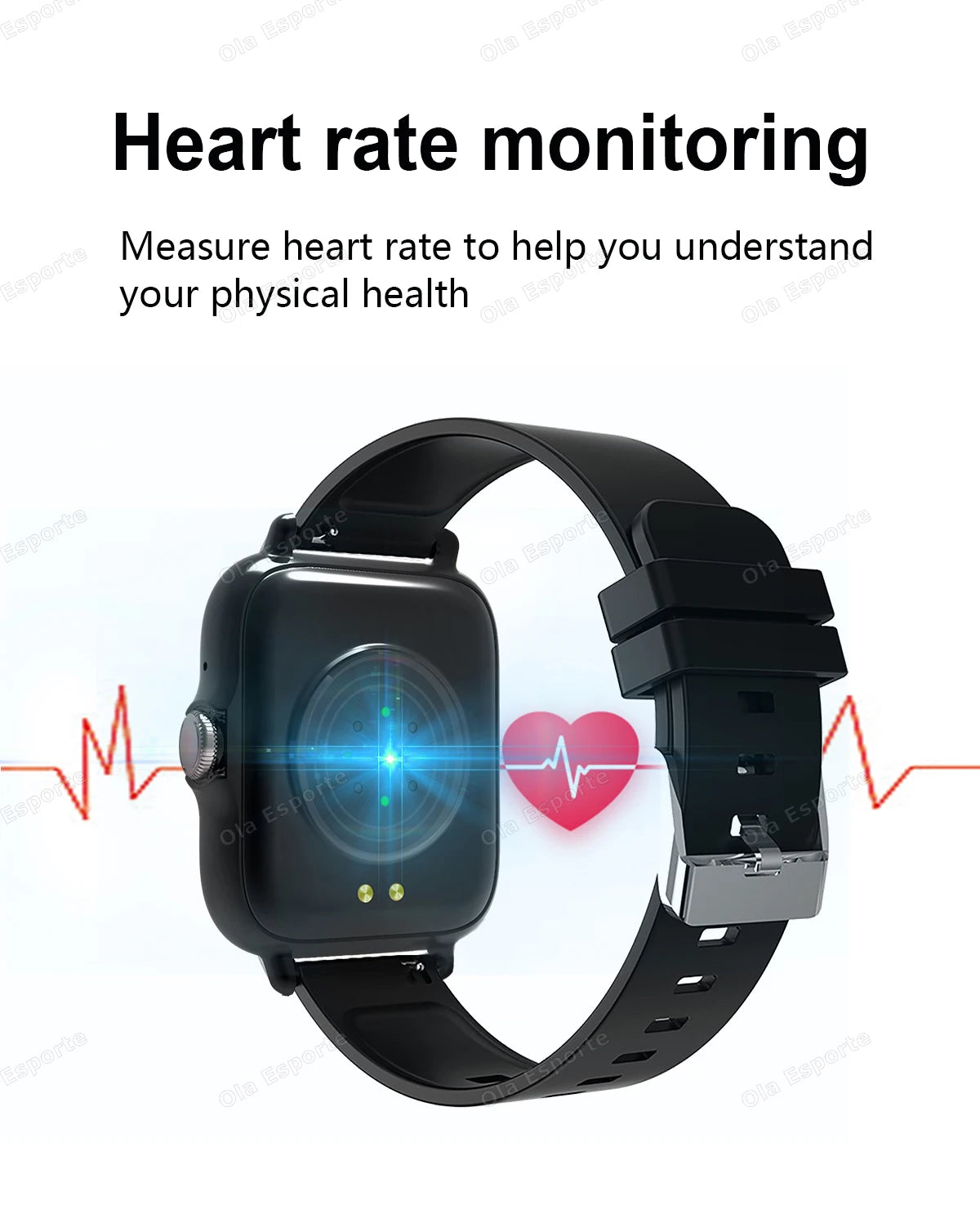 20226 Nuevo reloj inteligente de 1,83 pulgadas Notificaciones de llamadas Monitoreo del sueño Seguimiento de actividad Reloj inteligente Compatible con Android e iOS