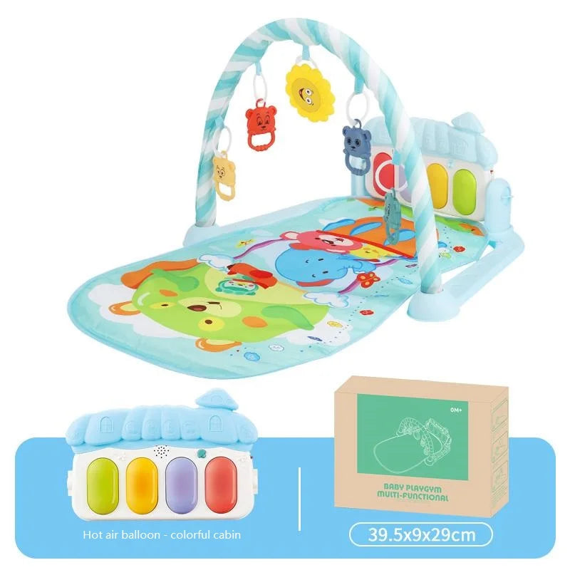 Raqueta de Fitness para bebé, juguete de Piano, Pedal de música para bebé recién nacido, equipo de Fitness suave y desmontable, estera de escalada