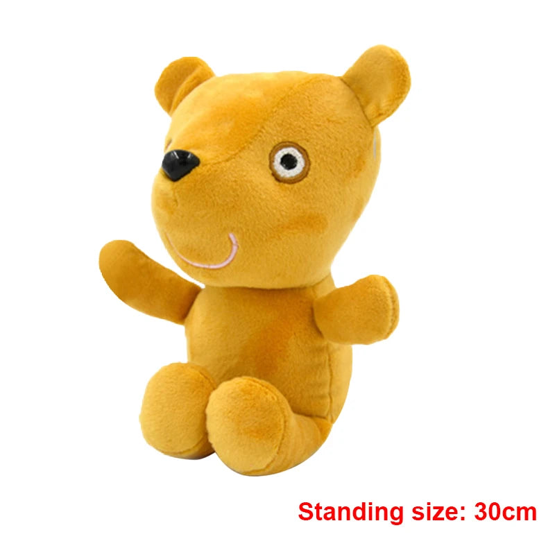 30cm Original Peppa Pig juguetes de peluche George Eddie Bear Mr dinosaurio figura de Anime juguetes de peluche niños juguete de regalo de Navidad