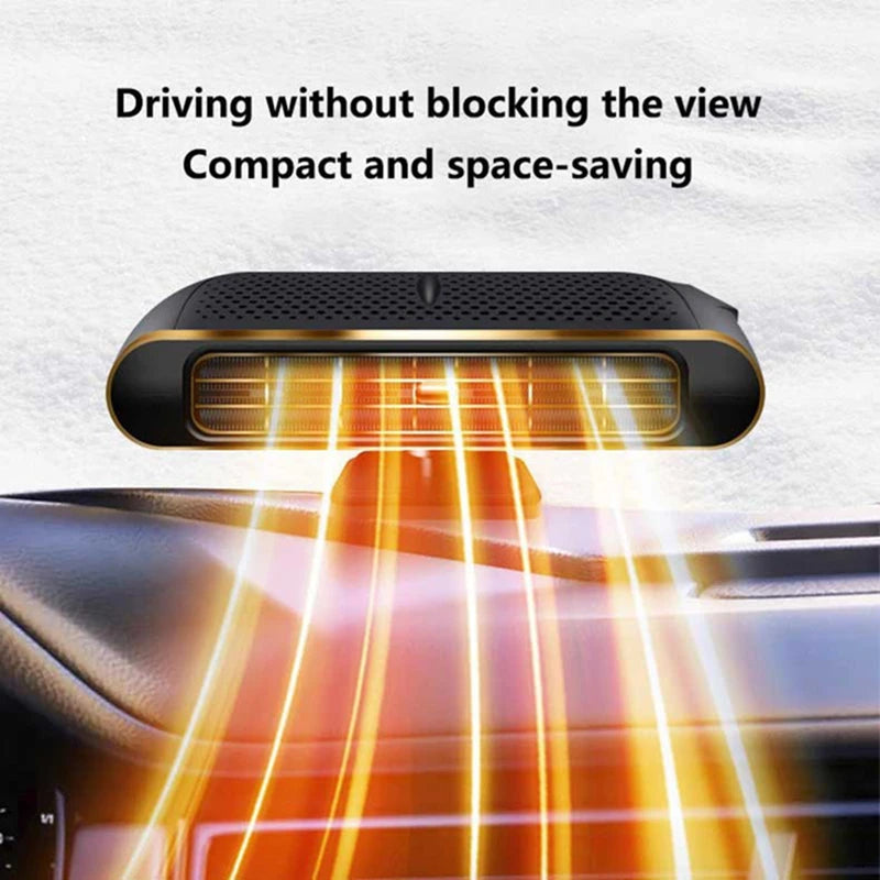 Calentador de aire para coche eléctrico de 200W, ventilador enfriador de aire portátil de 12V, descongelador, ventilador de calefacción, secador, accesorios desempañantes para parabrisas 2026