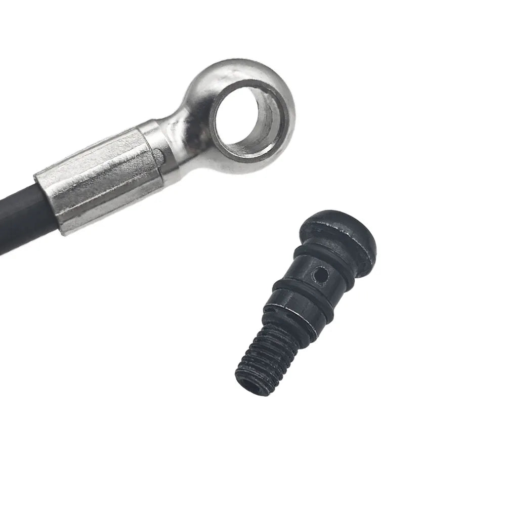 NUTT Y-5 A5-D tubo de aceite 1,35 m 2,2 m para Scooter E-bike pinzas eléctricas tubo de aceite aguja de aceite cabeza de oliva tapa de goma junta plateada