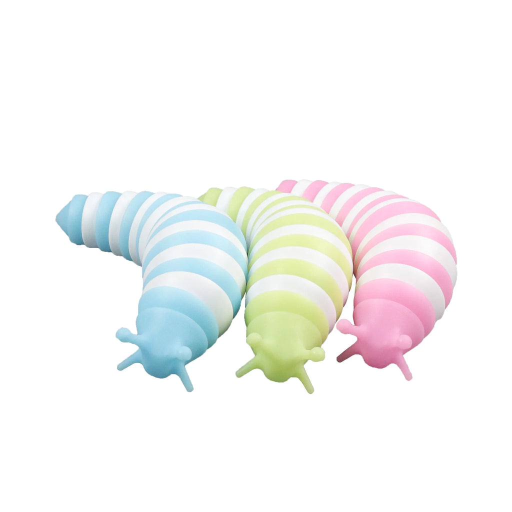 Juguete antiestrés 3D Slug, caracol colorido, giro creativo, alivio de todas las edades, juguetes sensoriales antiansiedad para niños