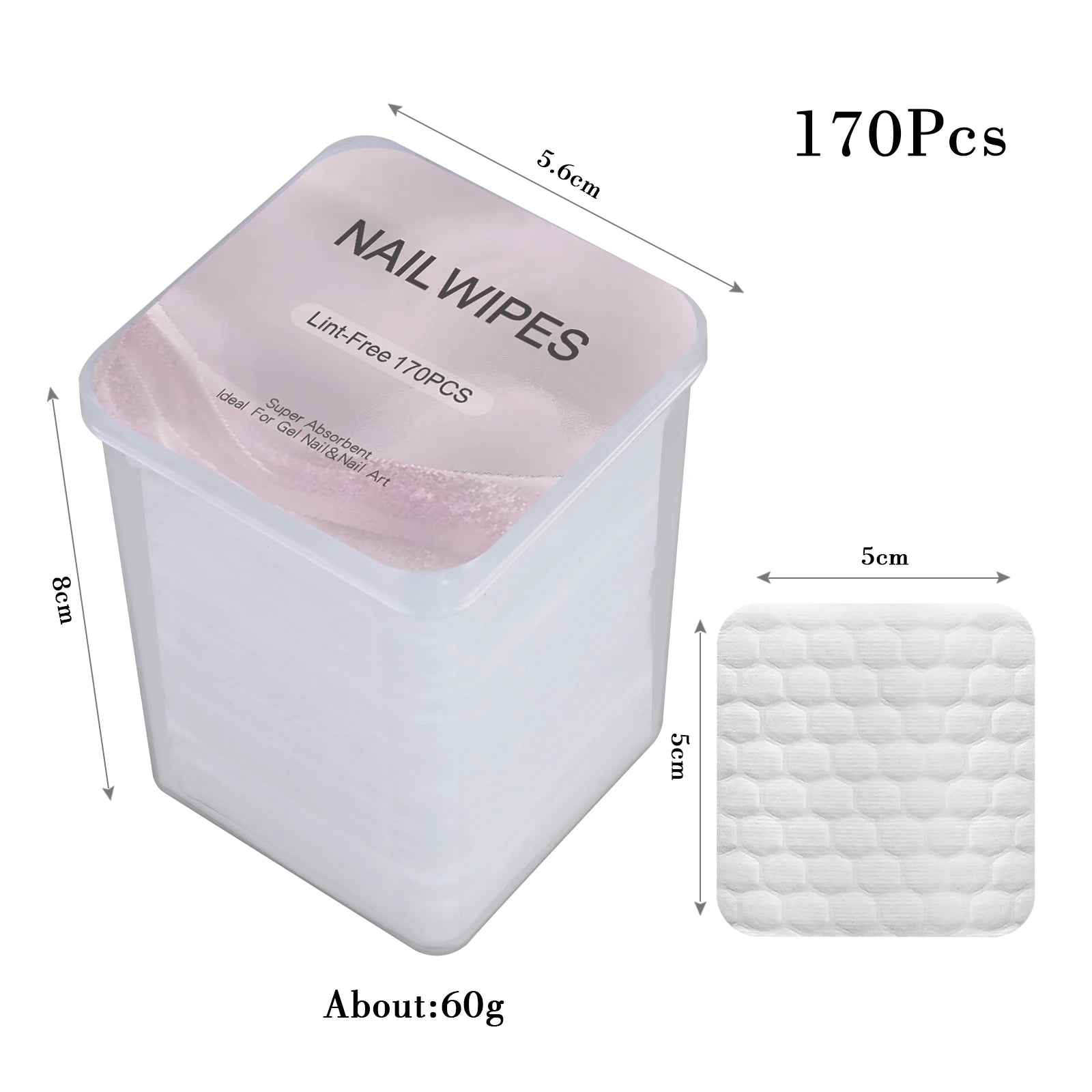 Toallitas de pegamento para pestañas sin pelusa para decoración de uñas en caja, removedor de esmalte de Gel de papel, pegamento limpio, almohadillas de algodón, Herramientas de limpieza de belleza, 1080 Uds.