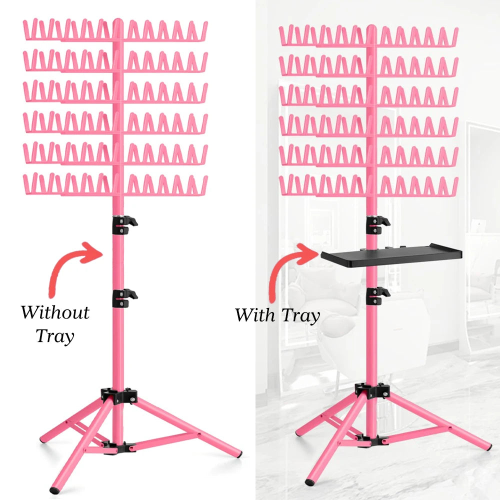 Nunify-estante para el cabello para trenzar, divisor de 144 clavijas para soporte separador, estante para el cabello trenzado, soporte de extensión de pie, colgador