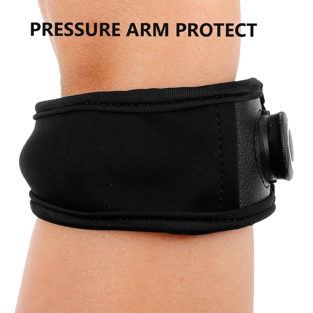 1 correa ajustable para codo de tenis con perilla para alivio del codo de tendinitis para hombres y mujeres, codera, bandas para brazo y antebrazo