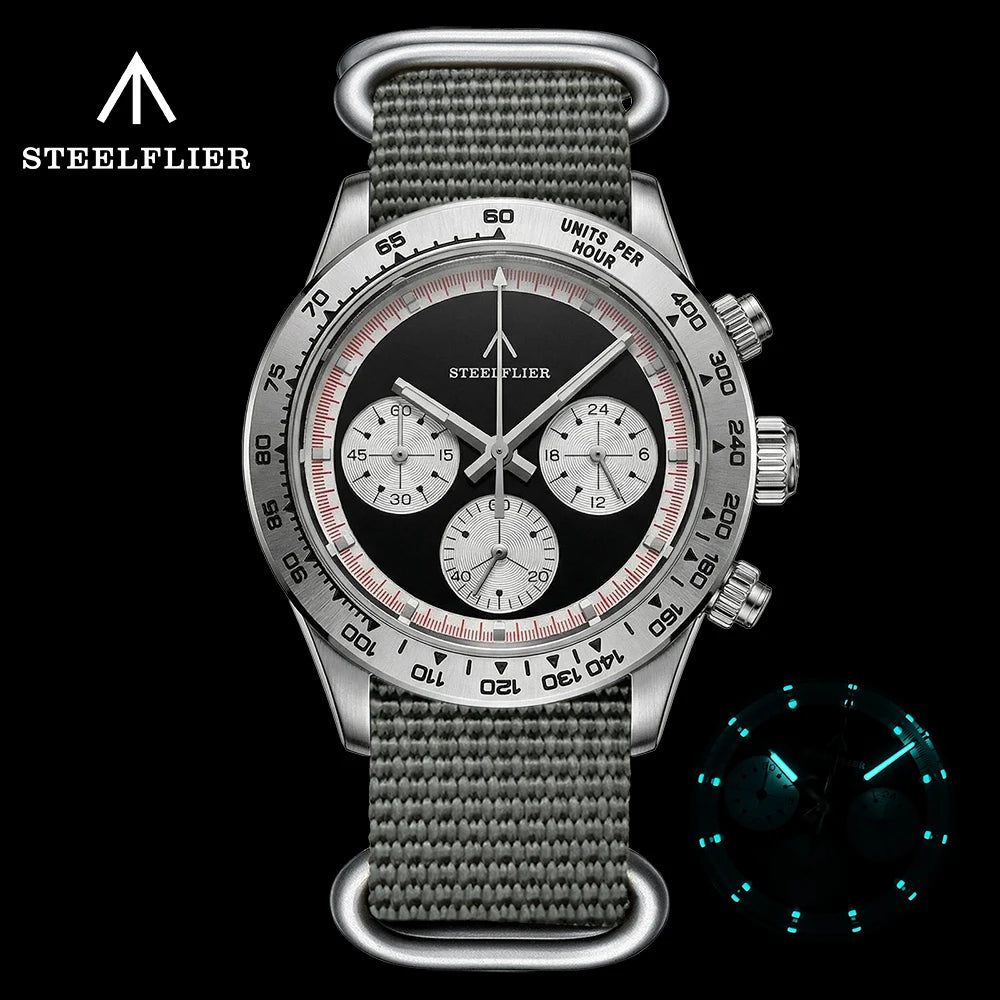 Reloj de Cuarzo de Lujo para Hombre SF733 STEELFLIER, Movimiento Silencioso VK63, Superluminoso, Resistente al Agua 200M, Reloj de Buceo, Nuevo Lanzamiento Oficial