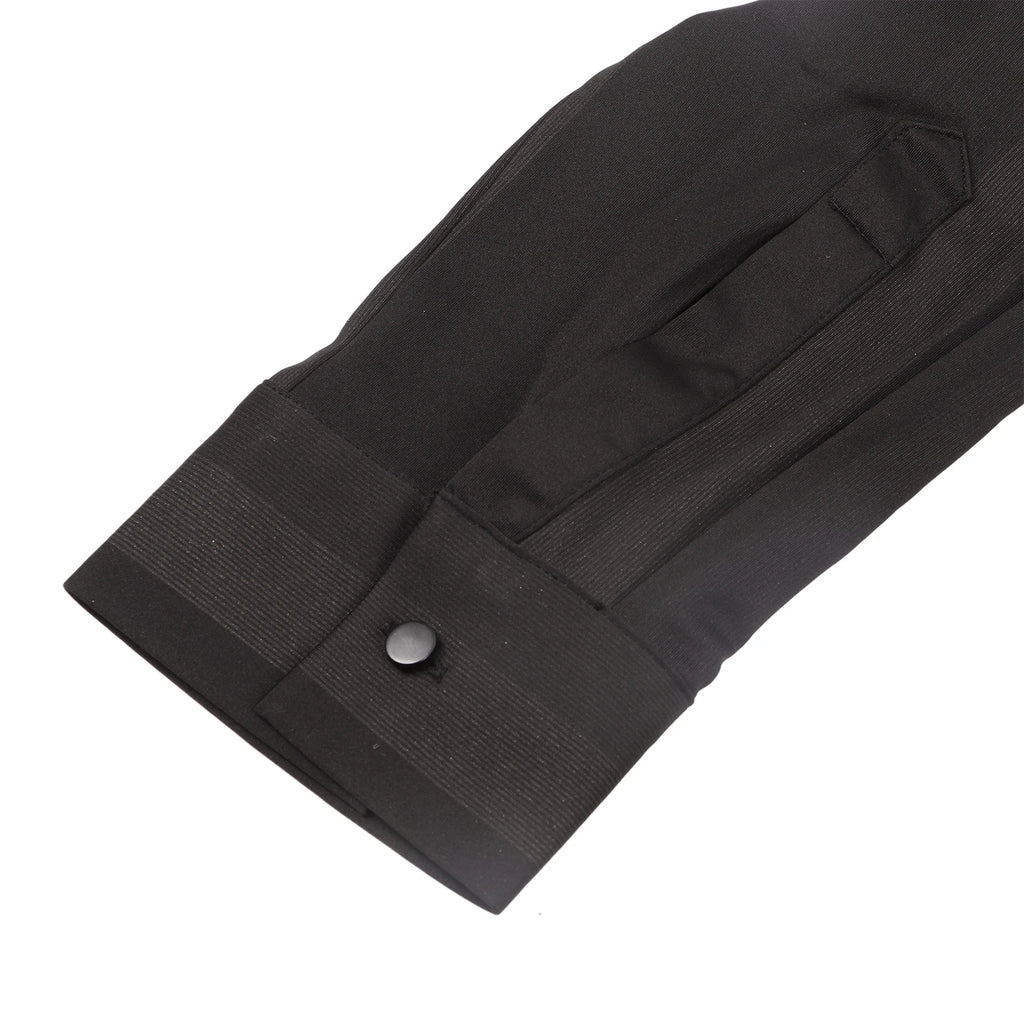 Camisa de manga larga de seda de hielo para hombre, camisa de manga larga para hombre, camisa de planchado sin rieles de alta flexibilidad, camisa de seda de hielo a rayas