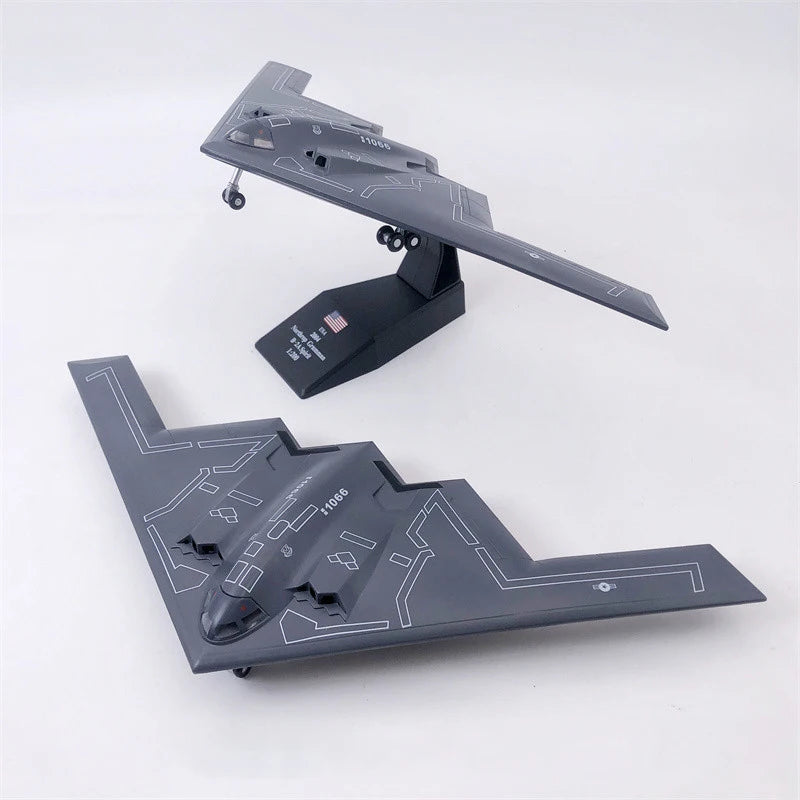 Diecast 1/200 escala B2 USAF B-2A bombardero avión réplica modelo de juguete para colección de exhibición regalos de vacaciones