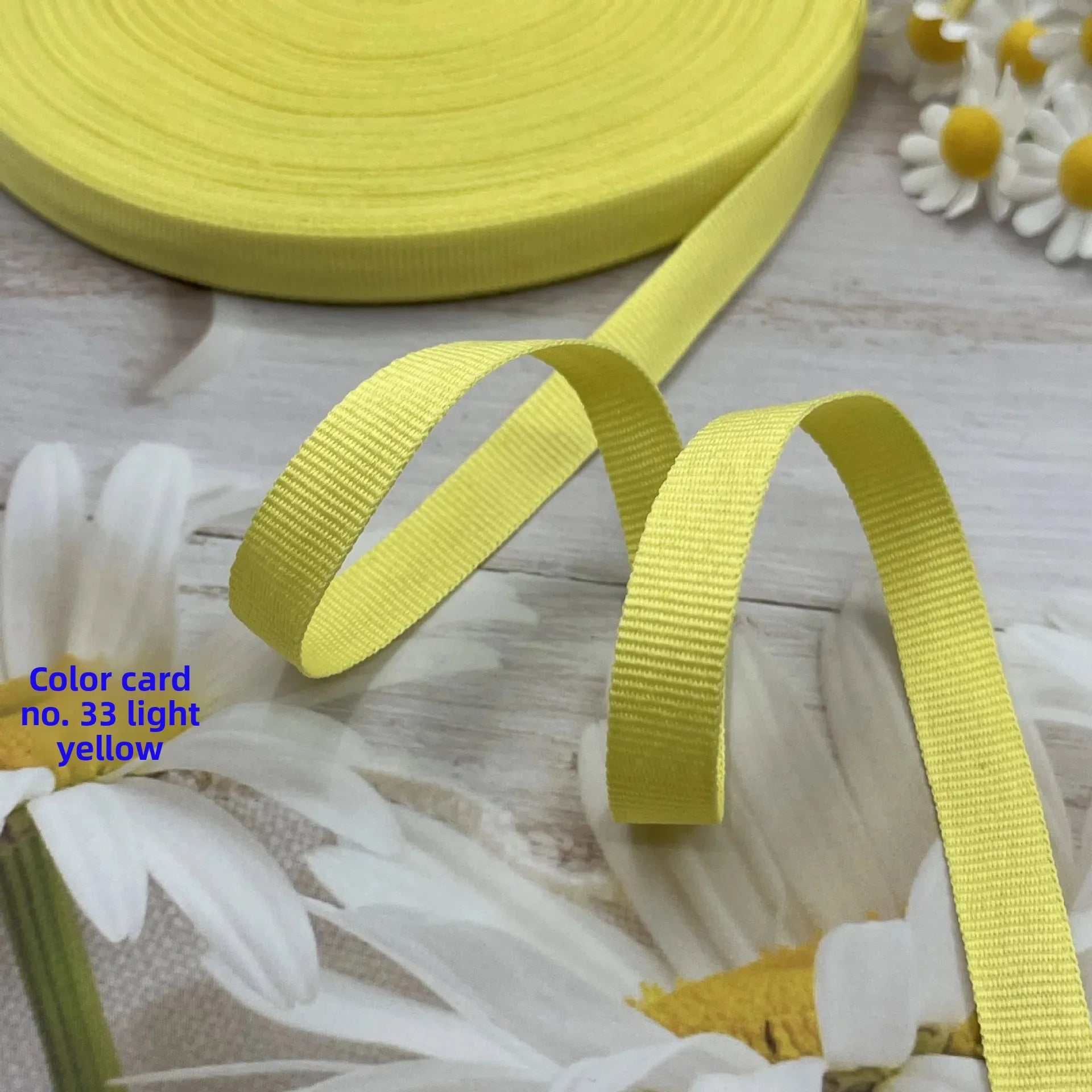 Cinta de encuadernación de borde de tejido liso de poliéster colorido, cinturón de tela de nailon, cinturón de lona con borde en rollo, corbatas para artículos para el hogar