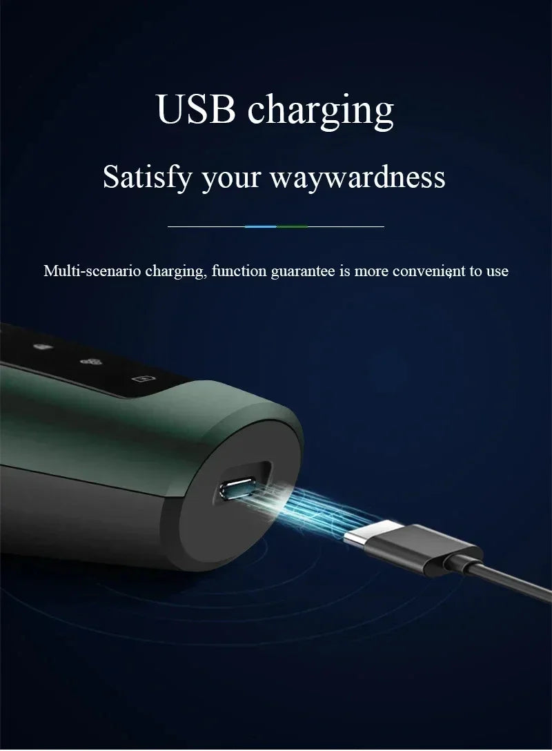 Afeitadoras eléctricas para hombres, resistente al agua, uso en seco y húmedo, recortador eléctrico, afeitadoras rotativas con batería recargable, máquina de afeitar