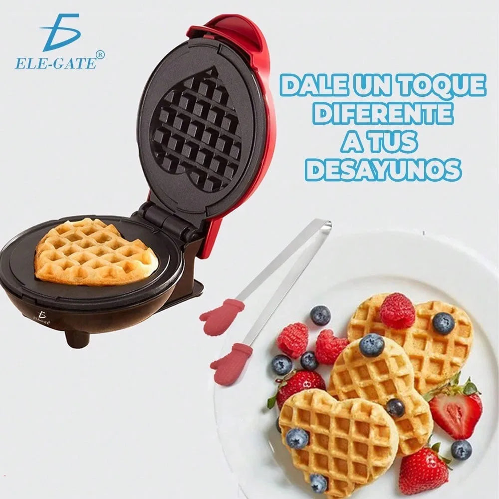 Waflera Eléctrica para Waffles en Forma de Corazón
