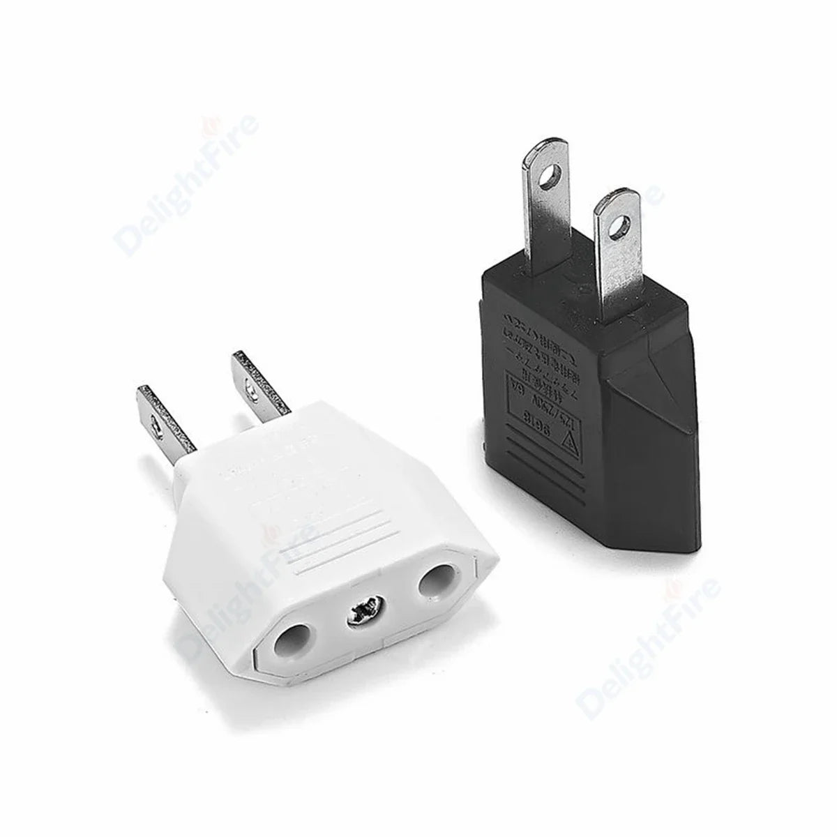 Adaptador de enchufe eléctrico estadounidense, europeo, UE a EE. UU., América, China, CN, Canadá, CA, adaptador de viaje, enchufe de 2 pines, convertidor tipo A, adaptador de corriente