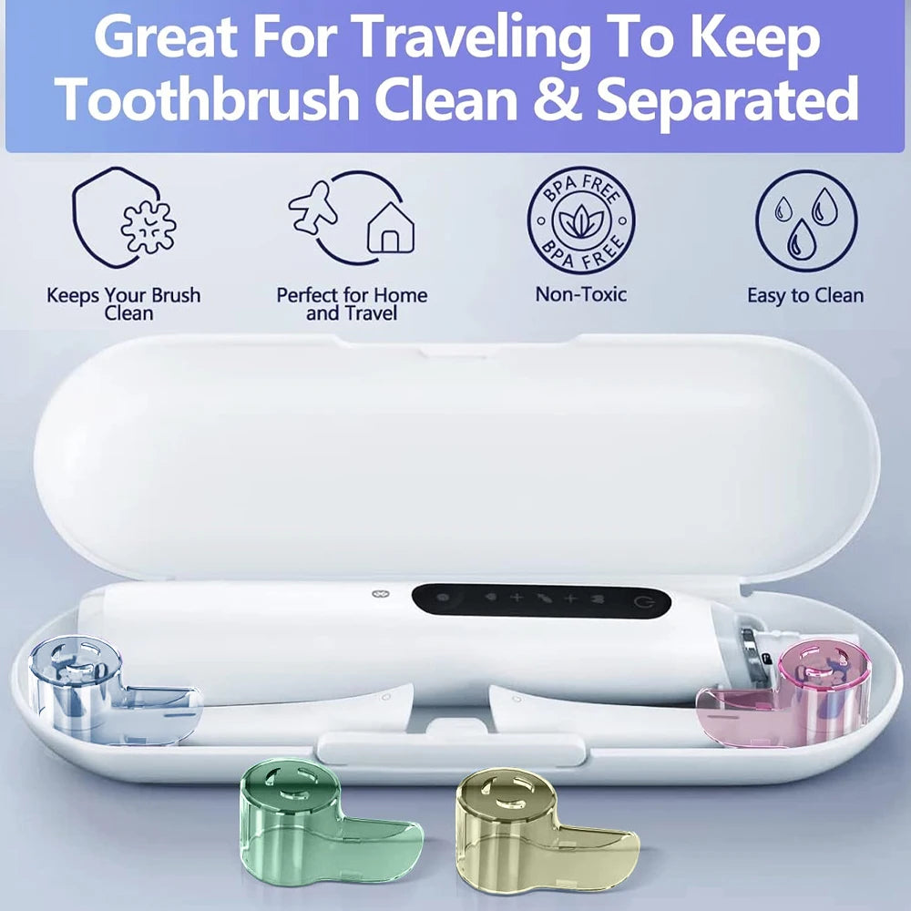 4 Uds. Compatible con cabezales de cepillo de dientes eléctrico Oral B iO, cubiertas a prueba de polvo, tapa protectora para todas las cabezales de cepillo de dientes redondos