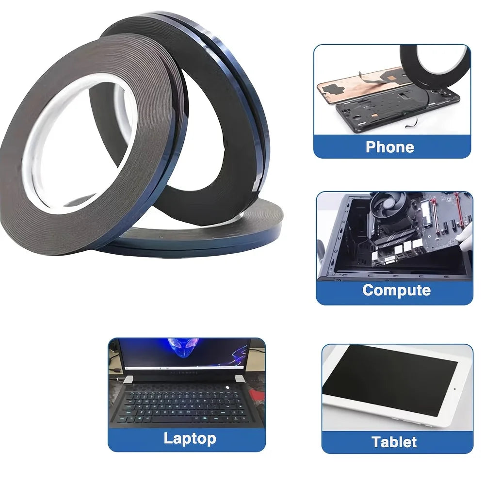 Cinta de Reparación de Pantalla LCD de 3 mm para Teléfonos Móviles, iPads, Tabletas, Portátiles y Cámaras, Adhesivos para Reparación de Pantalla