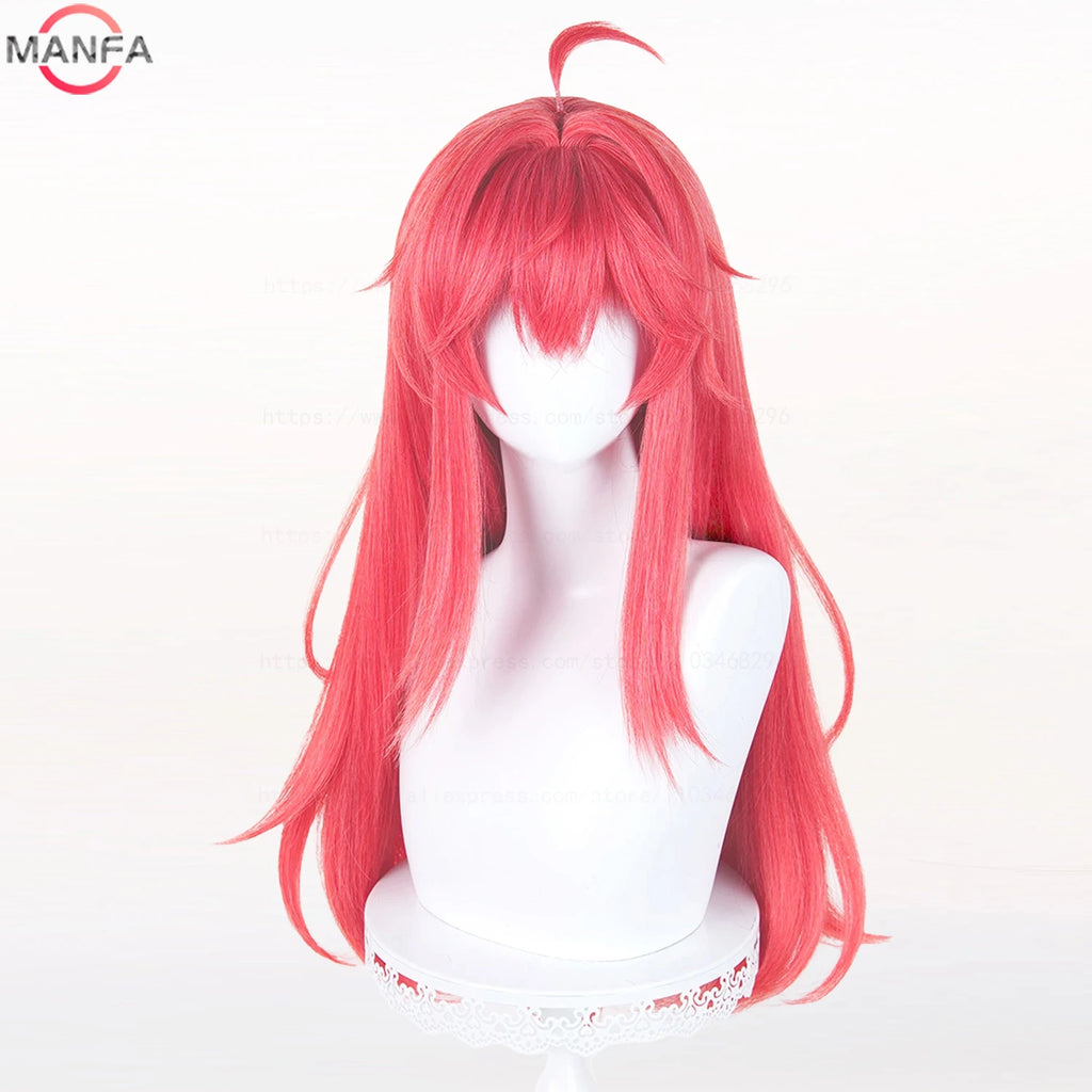 Peluca de cosplay Nanally Coluccis, pelucas sintéticas resistentes al calor para anime + gorro para peluca
