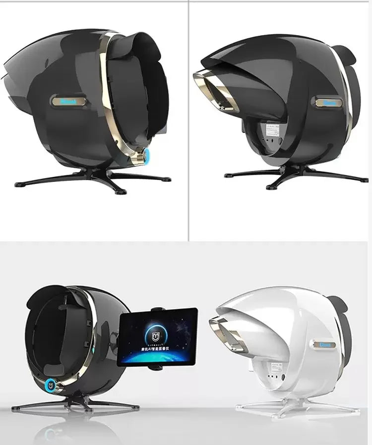 Escáner de piel 3D, analizador Facial, máquina de Monitor, espejo mágico, prueba portátil, Detector en inglés, análisis de prueba de cámara Facial