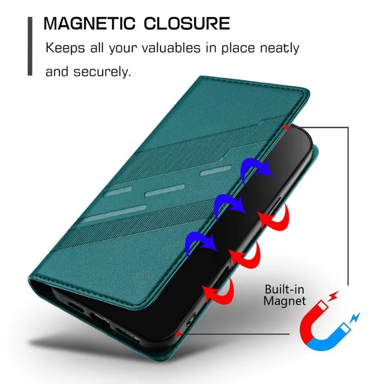 Funda de Lujo 360° para Xiaomi Poco X8 Pro Max 5G, Funda Protectora de Cuero Tipo Libro, Compatible con Poco X7 Pro, M7, M8 Pro, F7, M7, F8 Ultra, con Cierre Magnético