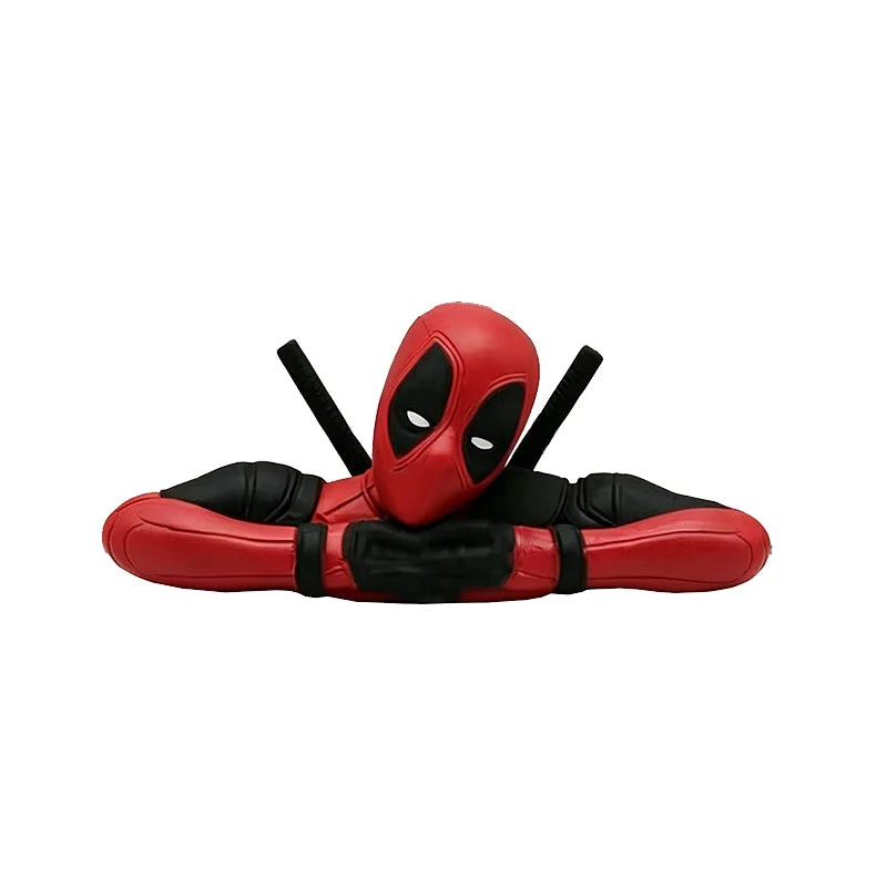 6 muñecos de acción nuevos de Deadpool y Wolverine, figura de Deadpool, modelo sentado, muñeco de los X-Men, colgante para coche, accesorios para coche, juguete para niños, regalo.
