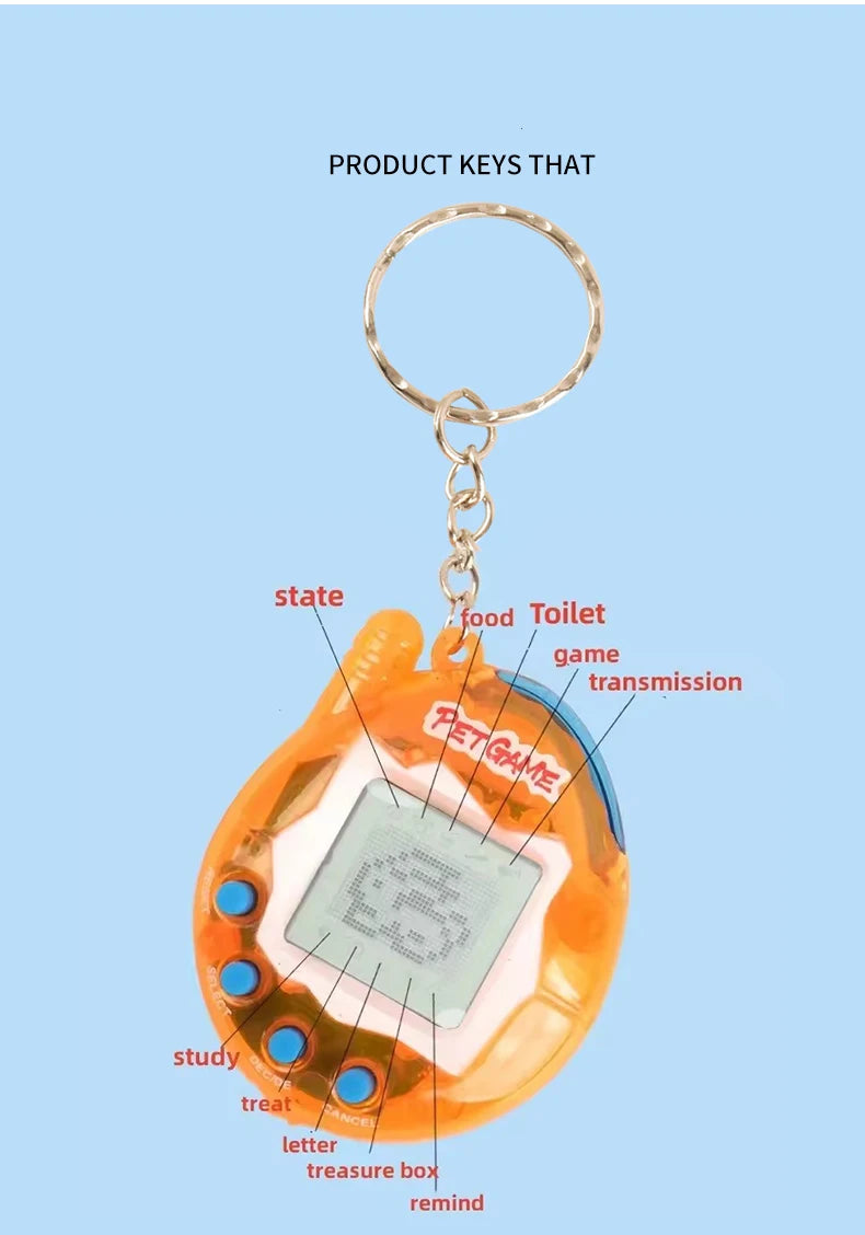 Juguete interactivo para mascotas virtual 3D - Edición de coleccionista - Azul aguamarina |   Regalo perfecto para vacaciones y jugadores Tamagotchi