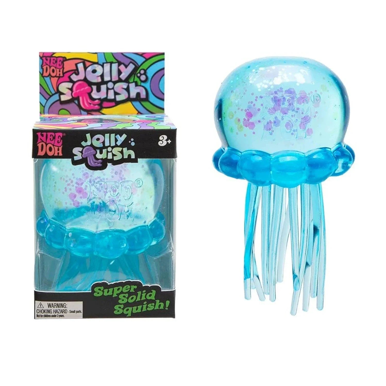 En Stock: Needoh Fuzz Ball Jellyfish Squishy Blind Box Series, Varios Colores, Lindas Medusas de Juguete para Aliviar el Estrés y la Relajación