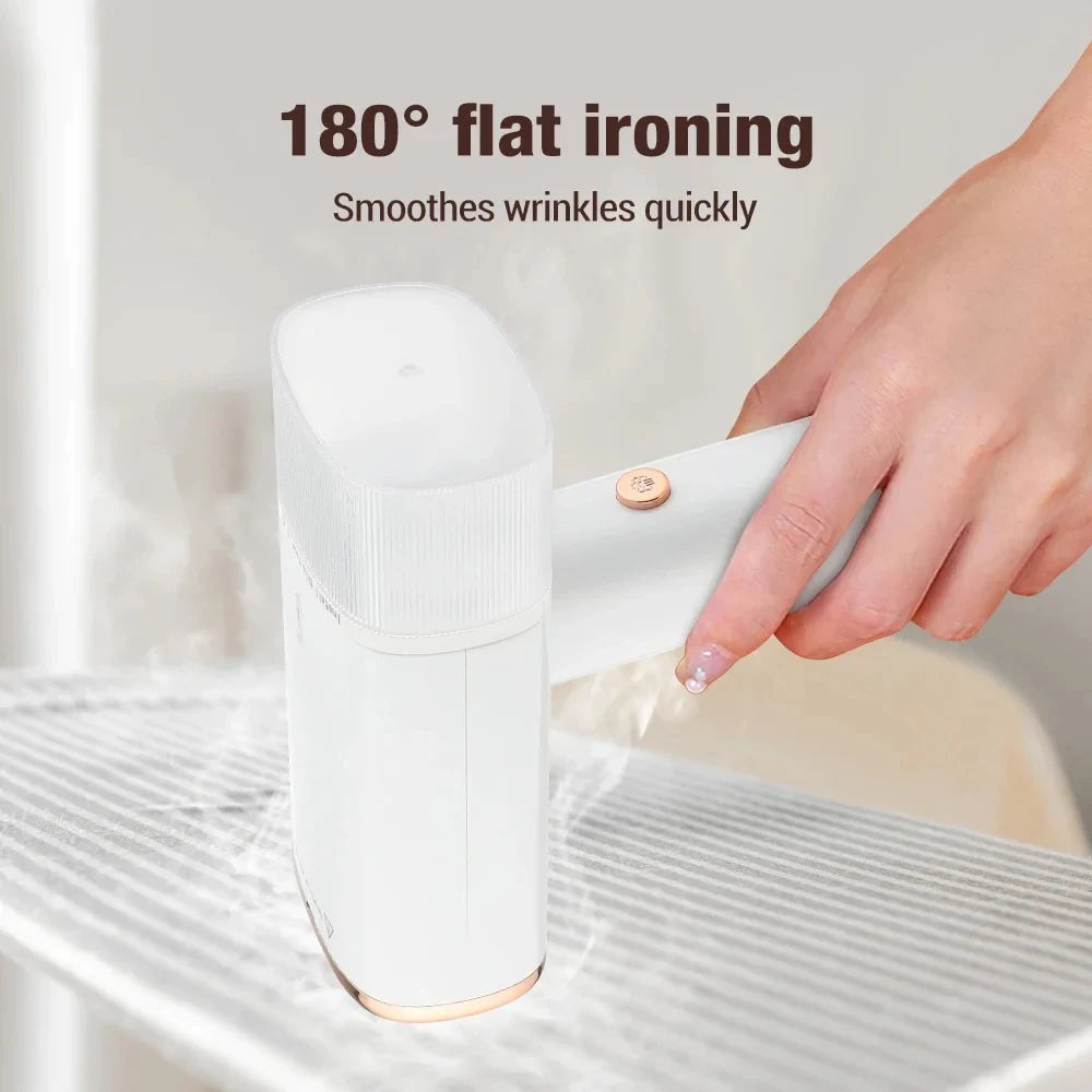 HOMEFISH Vaporizador de ropa 130 ml Vaporizador de tela portátil Limpiador de vapor de hierro de calor rápido 1000 W para viajes en casa Portátil
