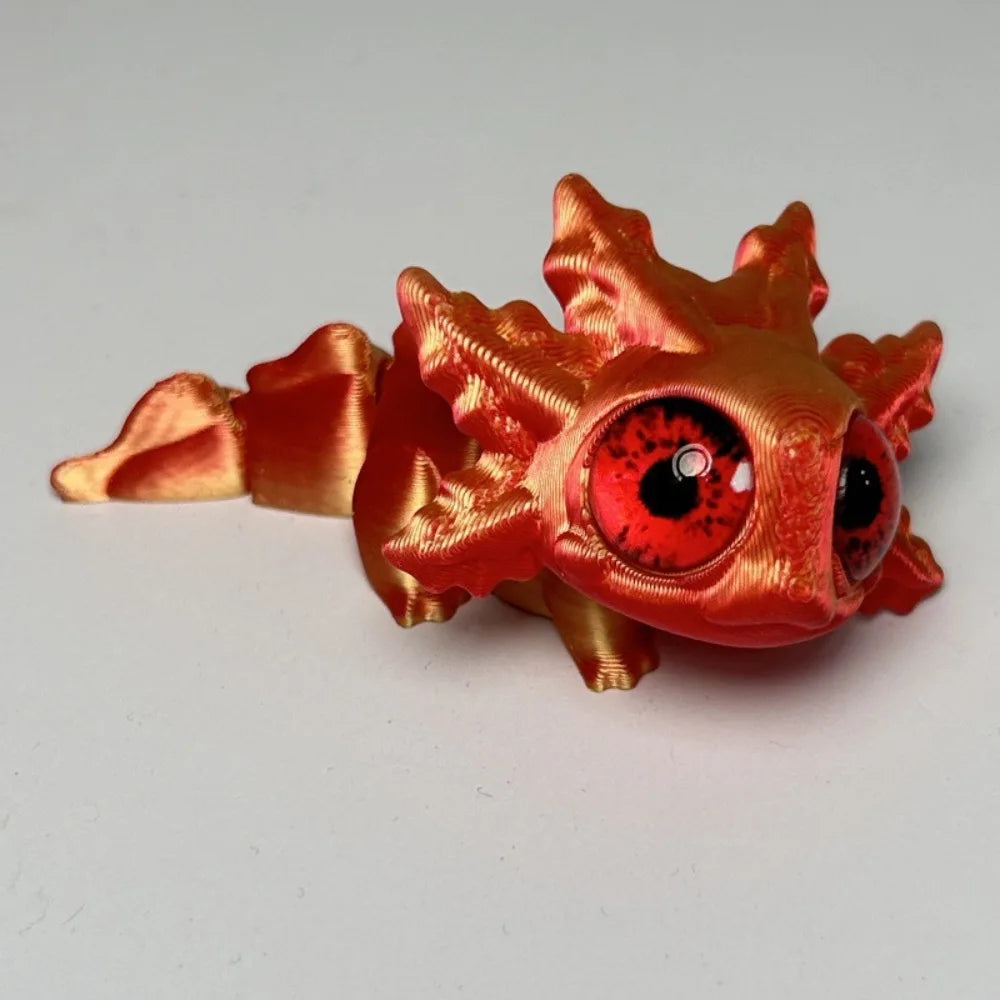 Diseño multiarticulado Impresión 3D Figuras Newt Piezas móviles Figuras de ojos de simulación impresas en 3D Dibujos animados realistas