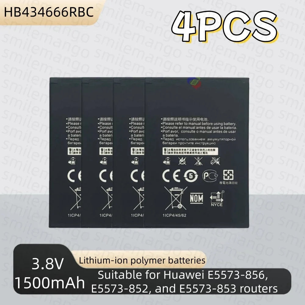 Batería HB434666RBC de alta capacidad de 1500mAh para enrutador Huawei E5573 E5573S E5573s-32 E5573S-320 E5573s-606 -806