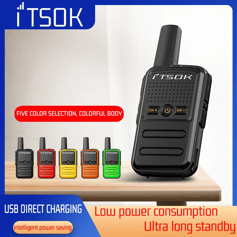 2 uds Mini juguete 1 ~ 5 Km UHF regalo transceptor bidireccional 1S 2S tableta fuselaje colorido nuevos niños Talki Walki Walkie Talkie Radio