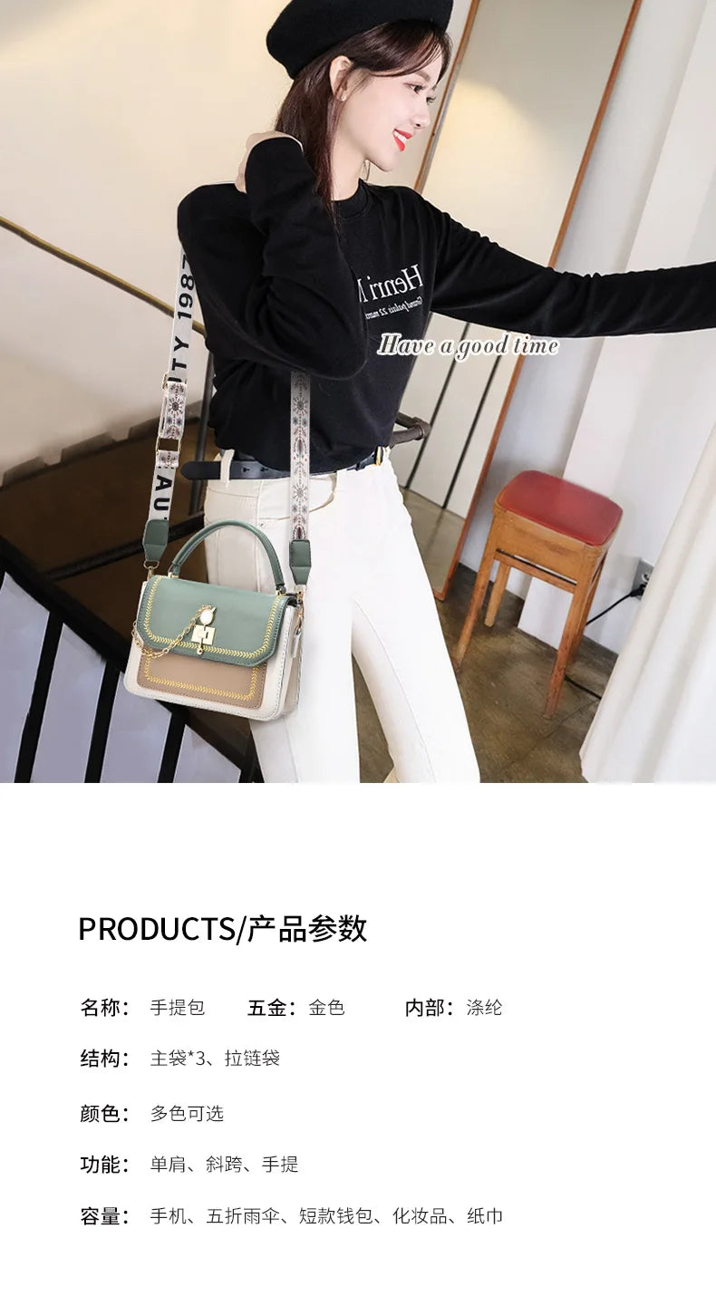 Nuevo bolso de hombro para mujer, bolso principal de alta calidad, bolso informal de gran capacidad a la moda, bolso de hombro tipo bandolera