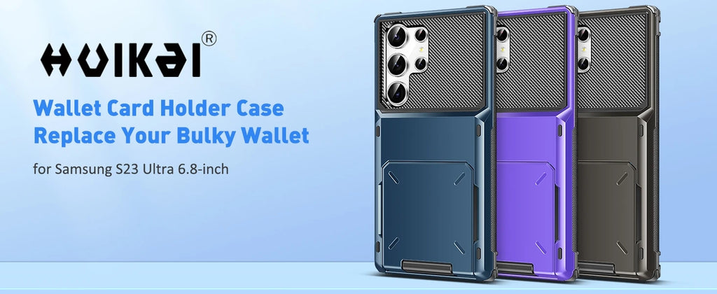 Funda con Tarjetero para Samsung Galaxy S26 Ultra S25 S24 S23 S25 FE A17 A56 A37, Funda Protectora Resistente con Ranura Oculta para Tarjetas