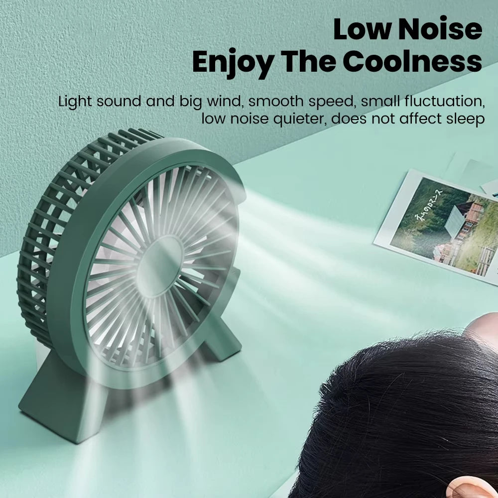 Ventilador de mesa Xiaomi, Mini ventilador USB portátil recargable, pequeño ventilador USB para dormitorio de estudiantes, ordenador, dispositivo de verano, hogar, escritorio, oficina