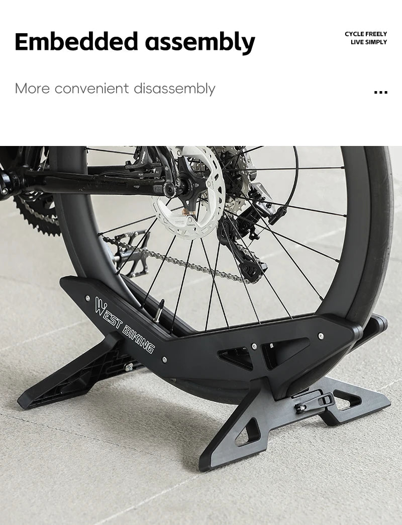 WEST BIKING-estante de estacionamiento para bicicleta, soporte Universal ajustable para bicicleta de montaña y carretera, soporte de estacionamiento para almacenamiento de bicicletas en interiores, accesorios para ciclismo