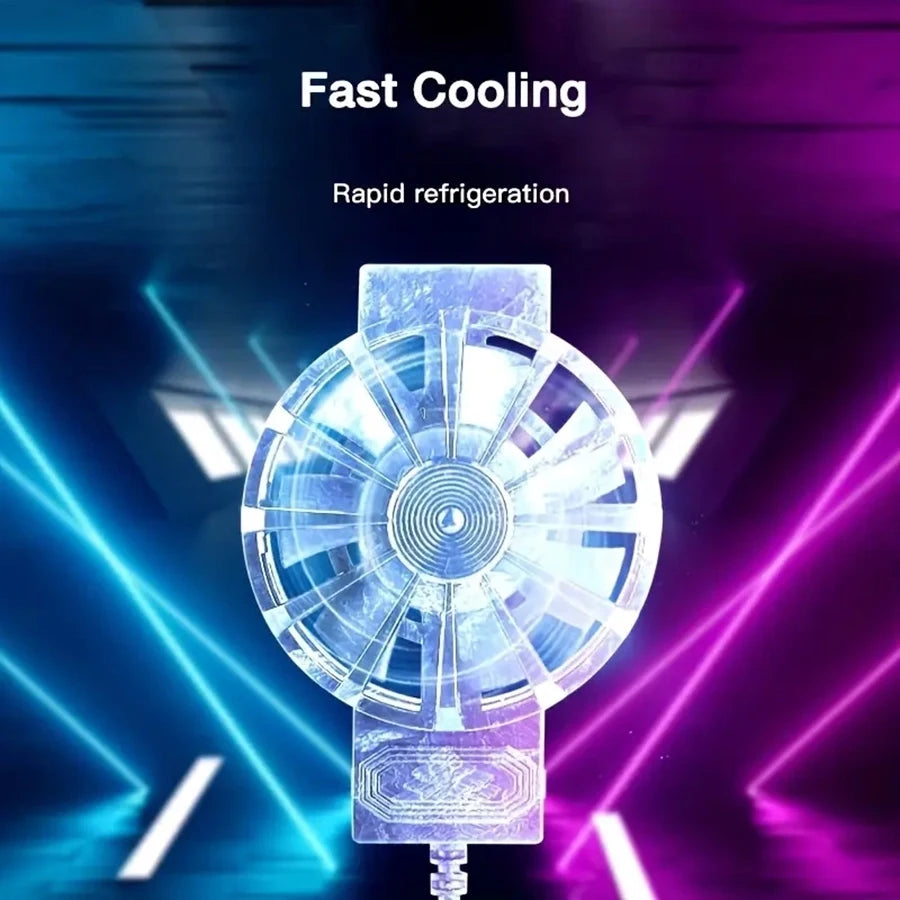Enfriador portátil para teléfono, ventilador para teléfono, control de temperatura del dispositivo, imprescindible para jugadores y entusiastas de la tecnología