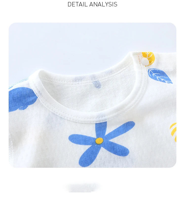 Bebé fino algodón malla manga corta ropa de bebé monos recién nacidos niños y niñas ropa de una pieza Bebes Recien Nacidos 0 A 3