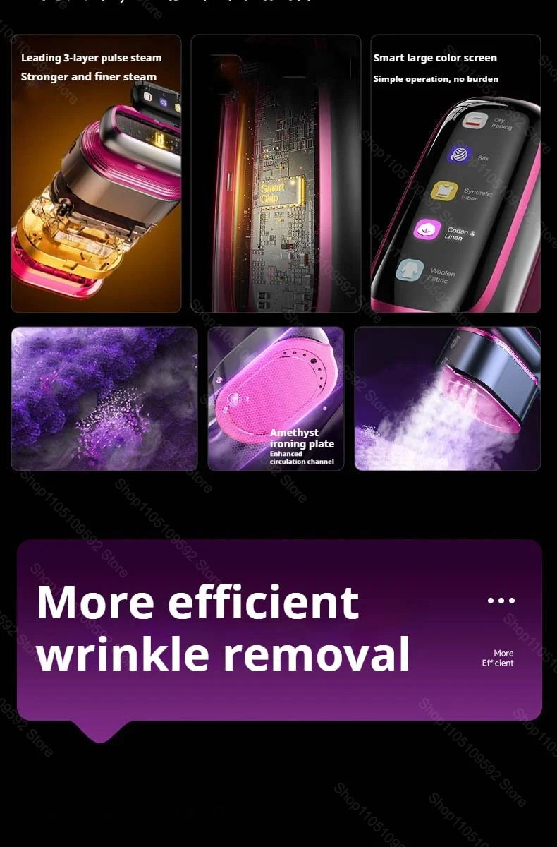 Plancha de Vapor Multifuncional, Plancha de Vapor Portátil para Ropa, Máquina de Planchado Portátil para Viajes, Plancha de Vapor para Prendas